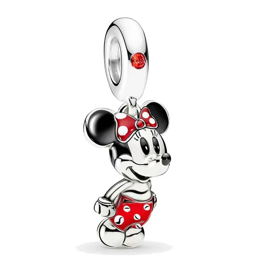 2025 100% 925 sterling silver pendant Disney Spider-Man beads Suitable for original DIY bracelet, women's fashion gift