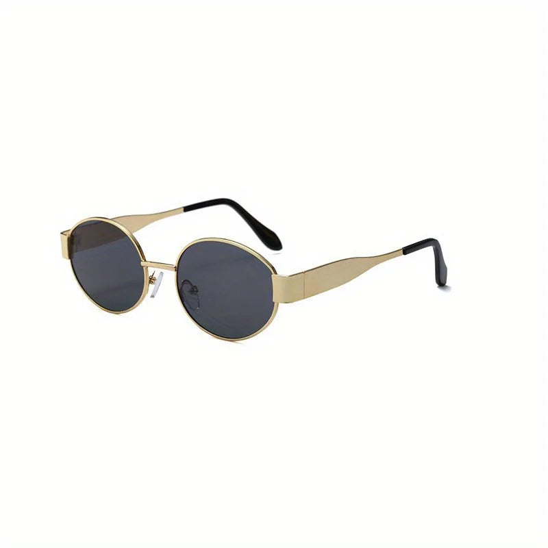 Oval Sunglasses for Women & Men – Trendy Metal Frame Sun Glasses | Classic Shades