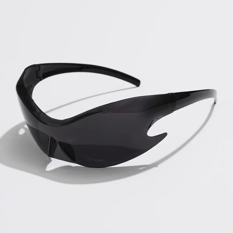 Men Brand Sports Punk Y2K Sunglasses – Women Unique One-Piece Goggle Sun Glasses | Cycling Hip Hop Shades UV400