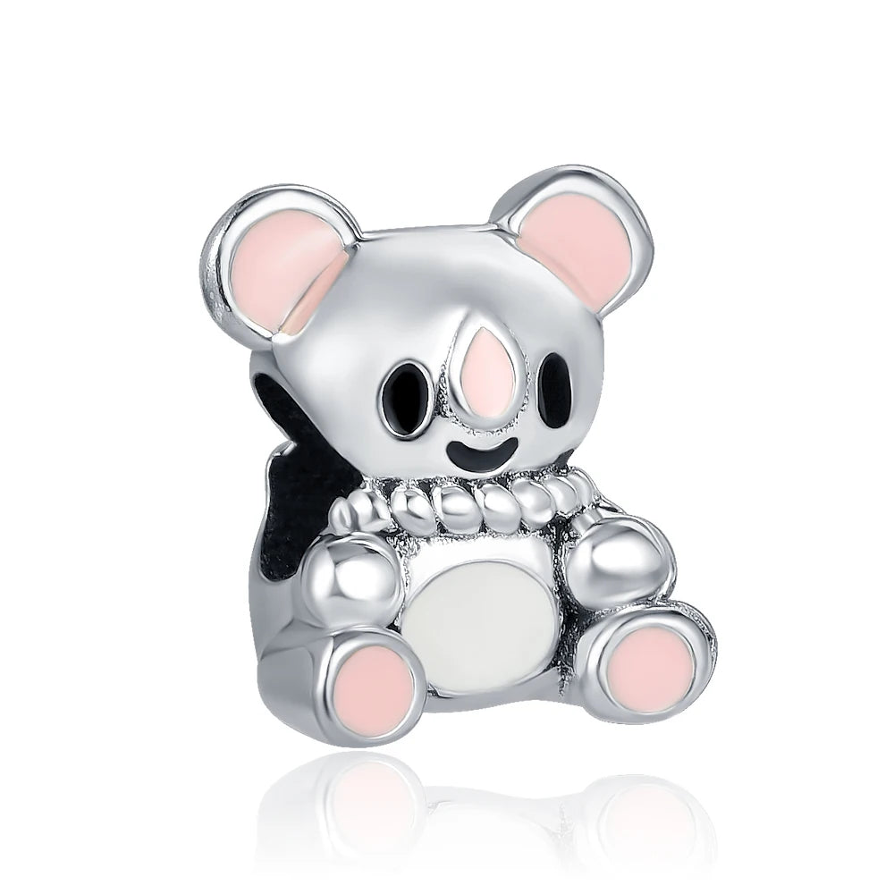 New 925 Sterling Silver Snowman Hedgehog Heart Bead | Fit European Original Bracelet DIY Exquisite Jewelry