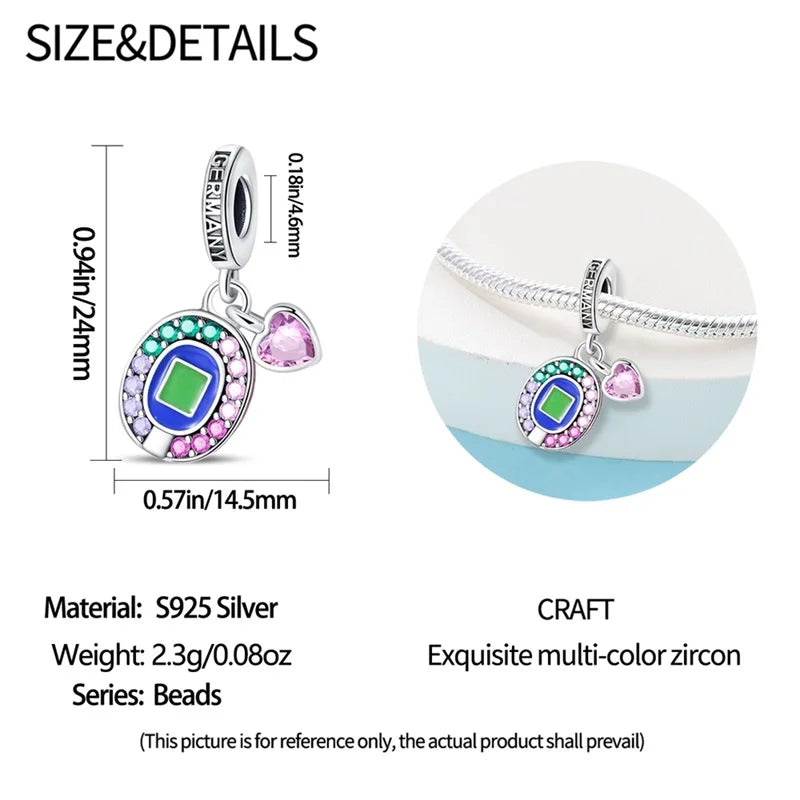 925 Sterling Silver Soccer Trophy Jersey Charm Beads – Fits 3mm Bracelets DIY Jewelry