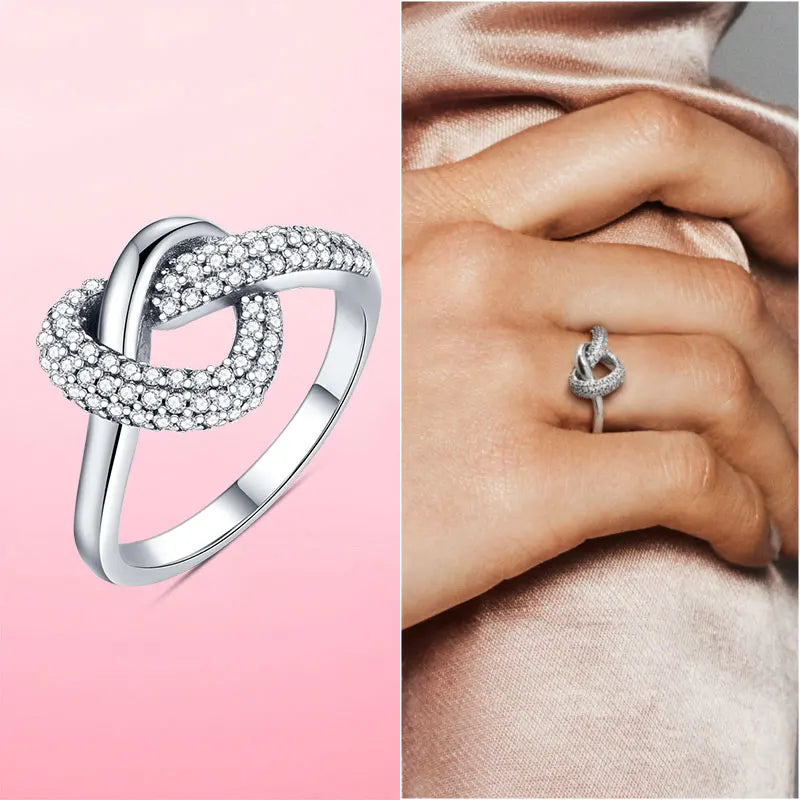 925 Sterling Silver Cocktail Ring Set for Women | CZ Zircon Pave Bridal Wedding & Engagement Jewelry