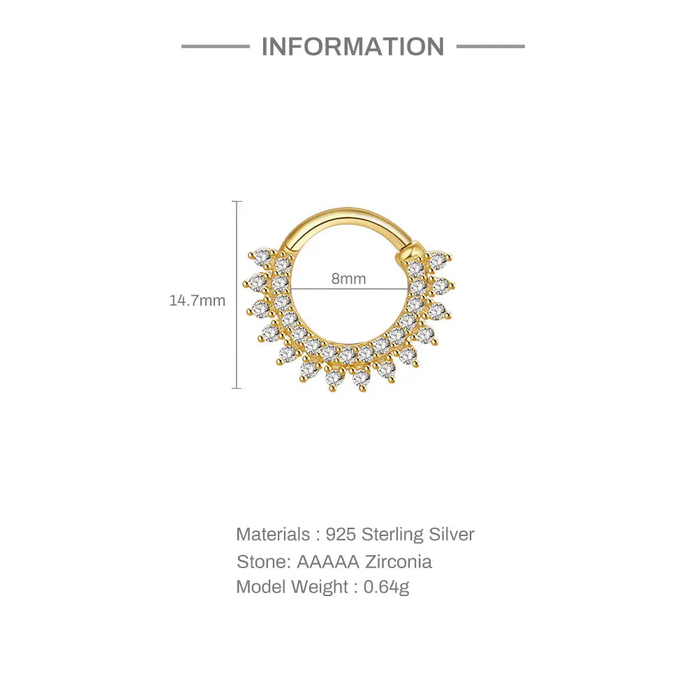 Aide 925 Sterling Silver Geometric Multi Piercing Stud Earrings for Women – K Gold Tassel Elegant Jewelry Gift