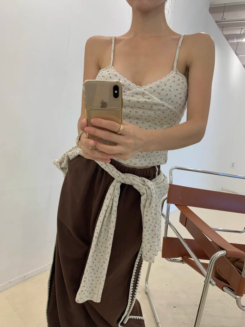 Chic Autumn Winter Loose Casual Pants – Color Block Side Stripe Floral Women Sweatpants Long Trousers