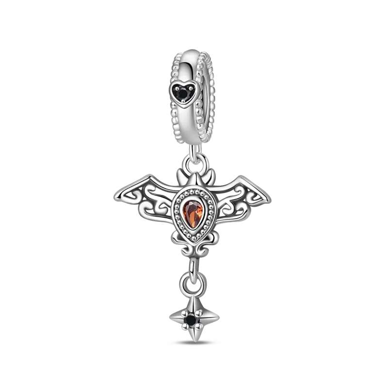 925 Sterling Silver Halloween Charms | Skull, Pumpkin, Bat, Ghost & Coffin Luminous Beads Fit Pandora Bracelet DIY Jewelry Gift