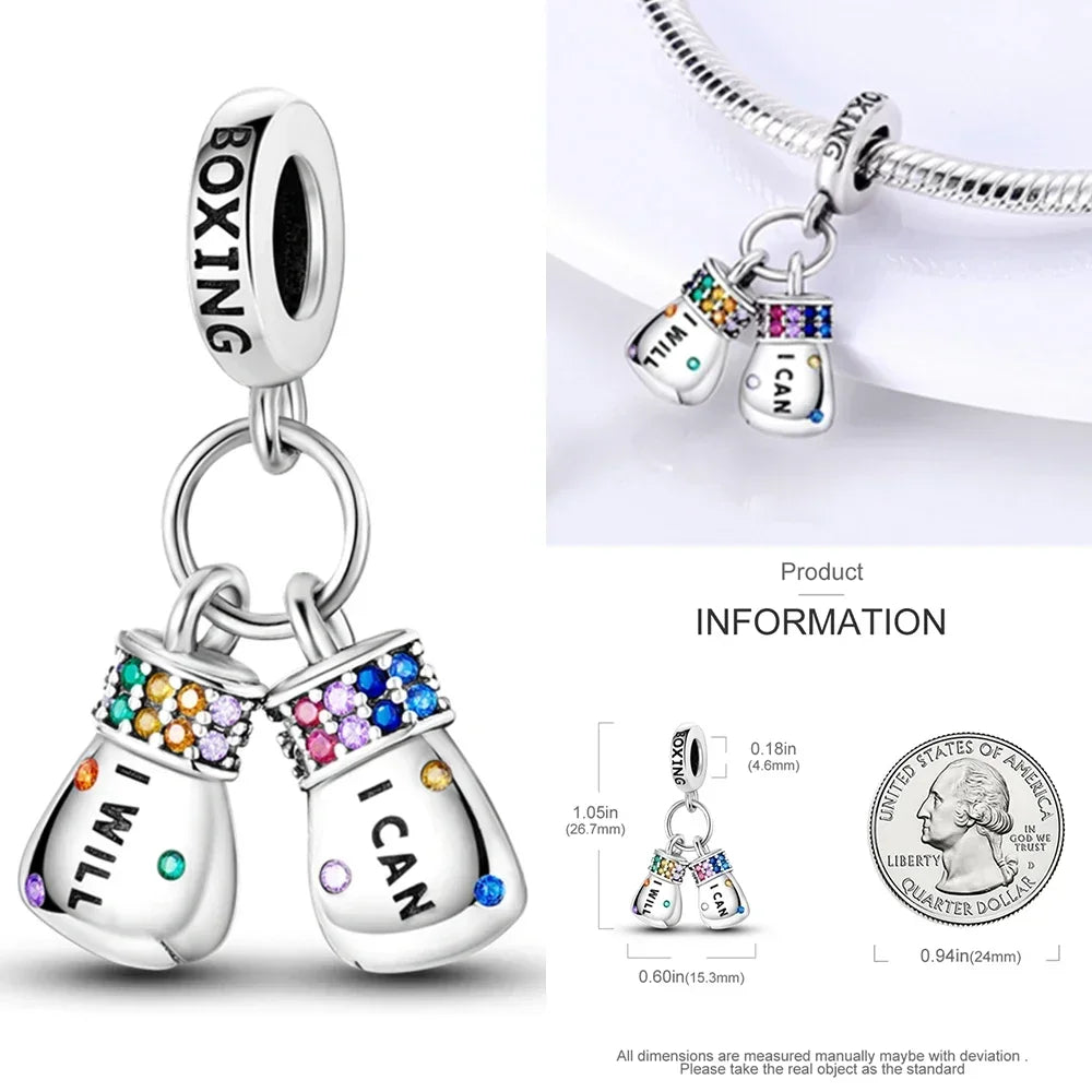 Original 925 Sterling Silver Charms | Bag, Earphone, Magic Cube, Watch & Games Console Beads for Bracelets & Necklaces