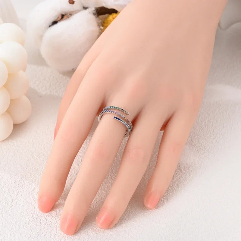 925 Sterling Silver Eternal Love Dewdrop Firefly Glow-in-the-Dark Ring for Women | Fashion Engagement & Wedding Jewelry
