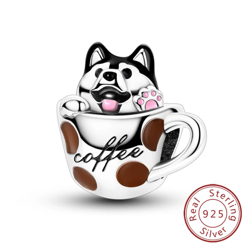 Cute Animal Puppy & Cat Charms | Fit Original 925 Sterling Silver Bracelet – DIY Women’s Fine Jewelry Beads