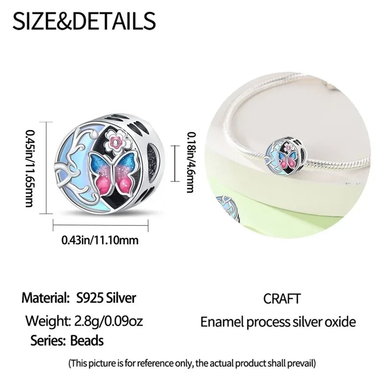 925 Sterling Silver Classic Purple Retro Heart Charm | Lotus Angel Beads for Bracelet & Necklace DIY Jewelry
