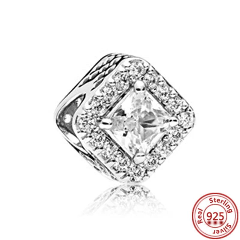 925 Sterling Silver Heart-Shaped Moon Rose Beads Charm | Classic Random Blind Bag | Affordable DIY Bracelet Jewelry Gift