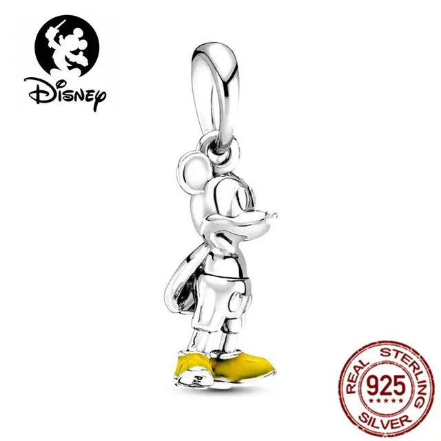 925 Sterling Silver Disney Character Beads – Mickey, Minnie, Princess, Stitch, Iron Man, Spiderman Charms for Pandora Bracelet