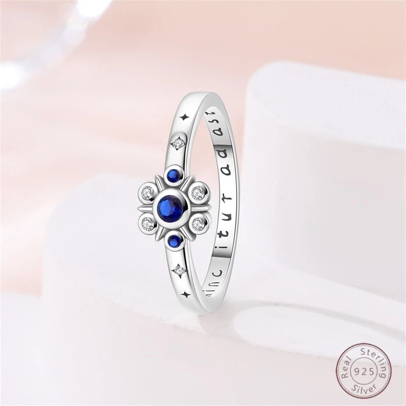 925 Sterling Silver Rings Collection | Bow, Heart, Sun, Moon & Star Zircon Rings for Women Jewelry Gift
