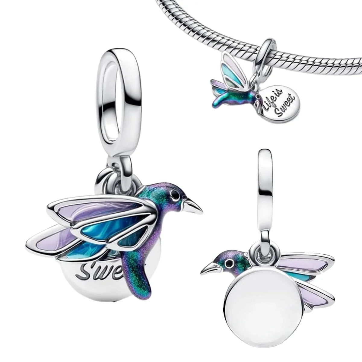 925 Sterling Silver Stars, Moon, Sun & Flower Dangle Earrings – DIY Bracelet Charms