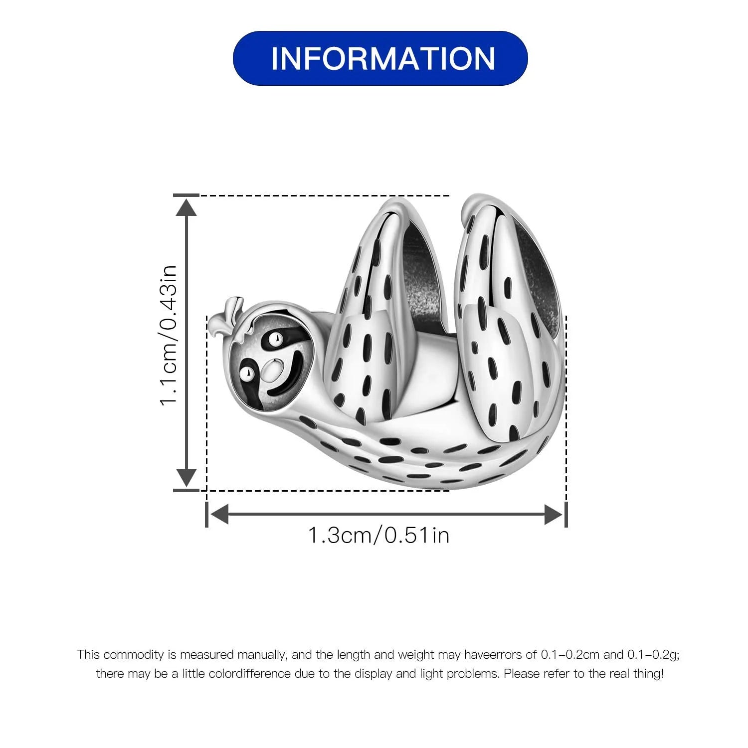 925 Sterling Silver Cute Raccoon Charm Bead | Animal Bracelet Decoration DIY Jewelry Birthday Gift