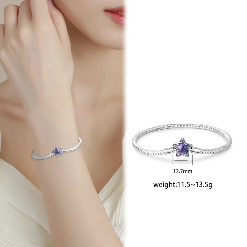 2025 925 Sterling Silver Heart Butterfly Snowflake Dream Catcher Bracelet | Luxurious Women's DIY Jewelry Gift