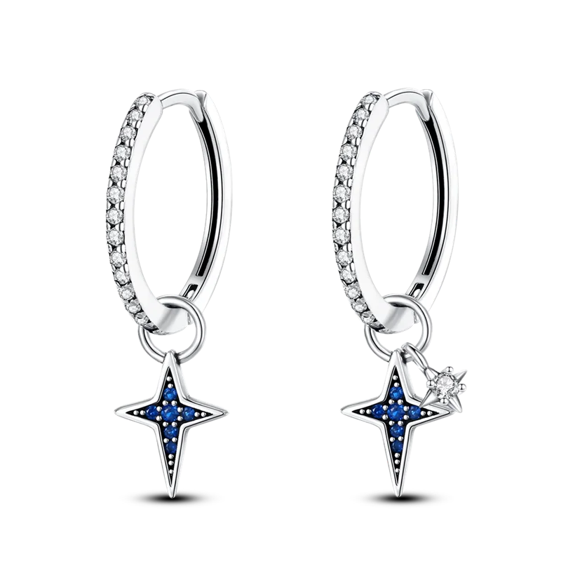 925 Sterling Silver Glowing Starfish & Shell Earrings | Fashion Jewelry for Women