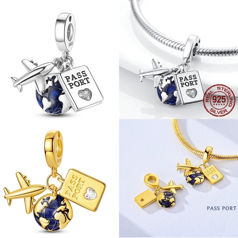 Original Gold & Silver 925 Sterling Silver Charms Beads | Fit Pendant & Bracelet DIY Jewelry Gift