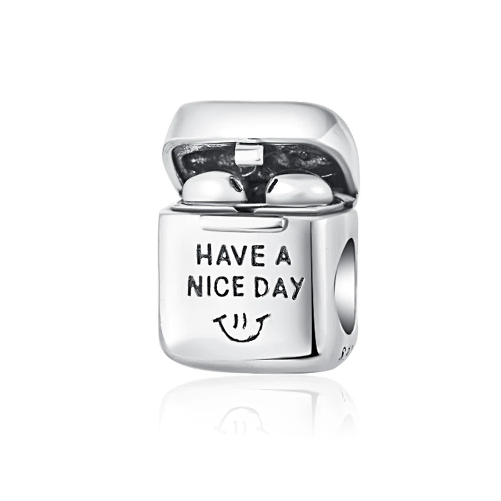 925 Sterling Silver Camera Earphone Watch Charms Beads | DIY Fashion Jewelry for Women Bracelets