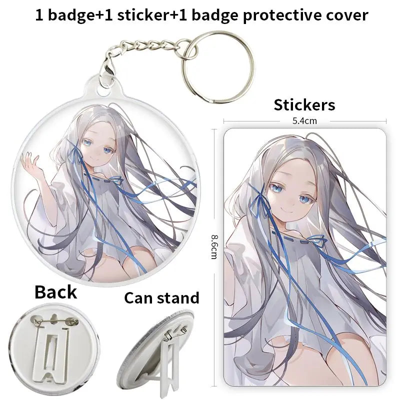 Re:Zero Anime Character Soft Button Badge – Fashion Tinplate Brooch Pin Trinket for Bags & Clothes