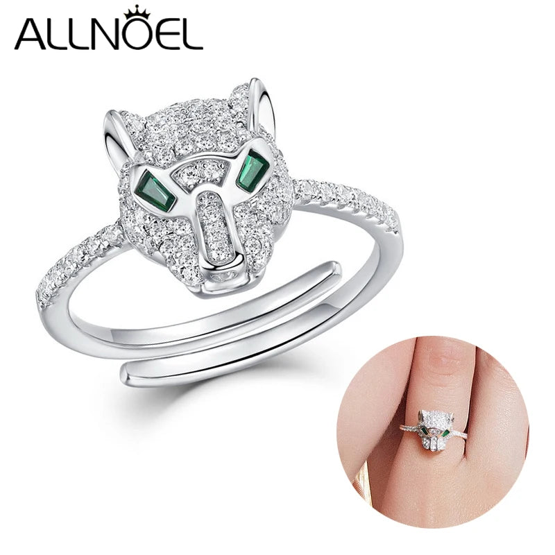 ALLNOEL 925 Sterling Silver Animal Hip Hop Bracelet | Women’s Shining Cubic Zirconia Fashion Jewelry Gift