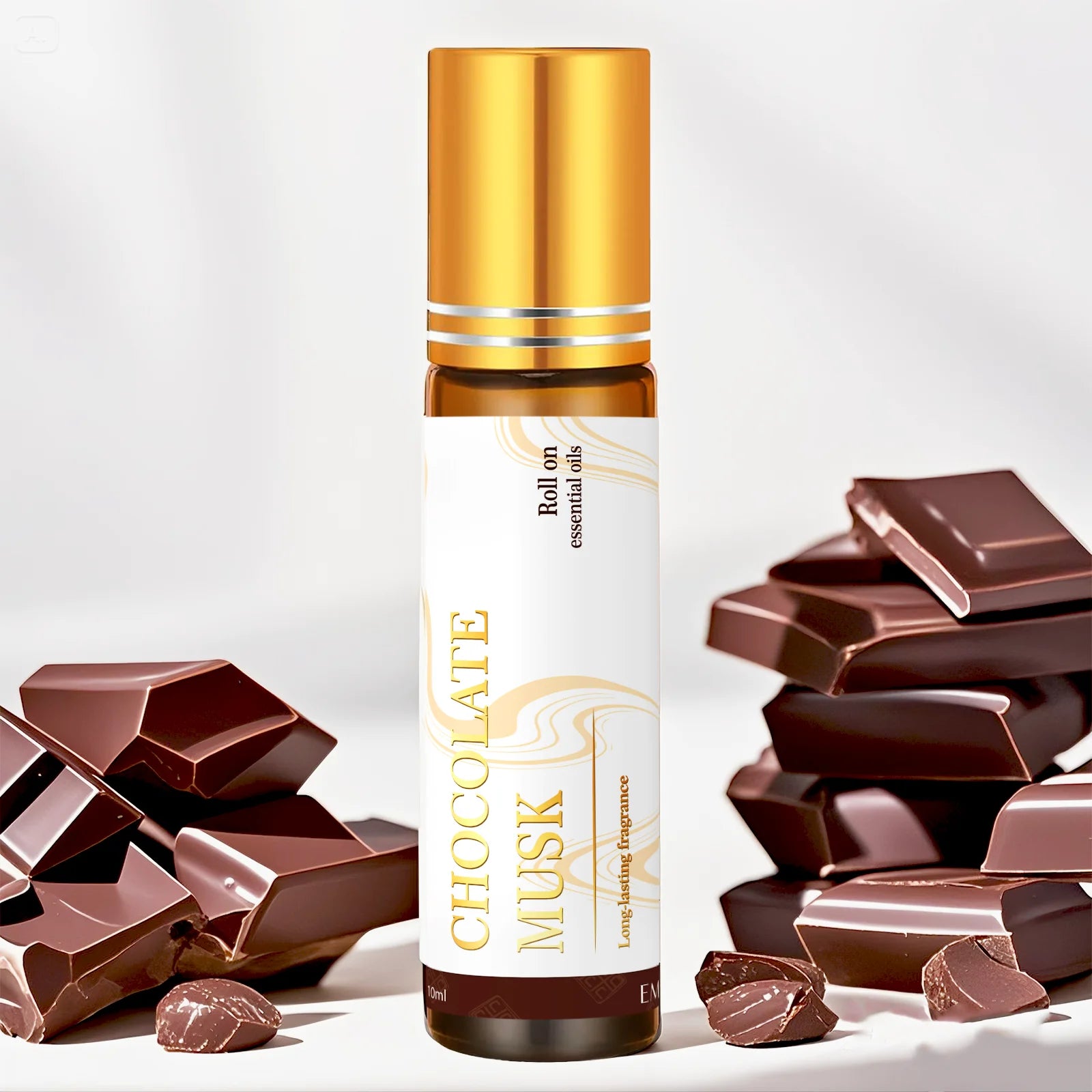 10ml Chocolate Musk Essential Oil Roller – Women’s Perfume, Moisturizing Body Massage Oil, Skincare & Nail Care Gift