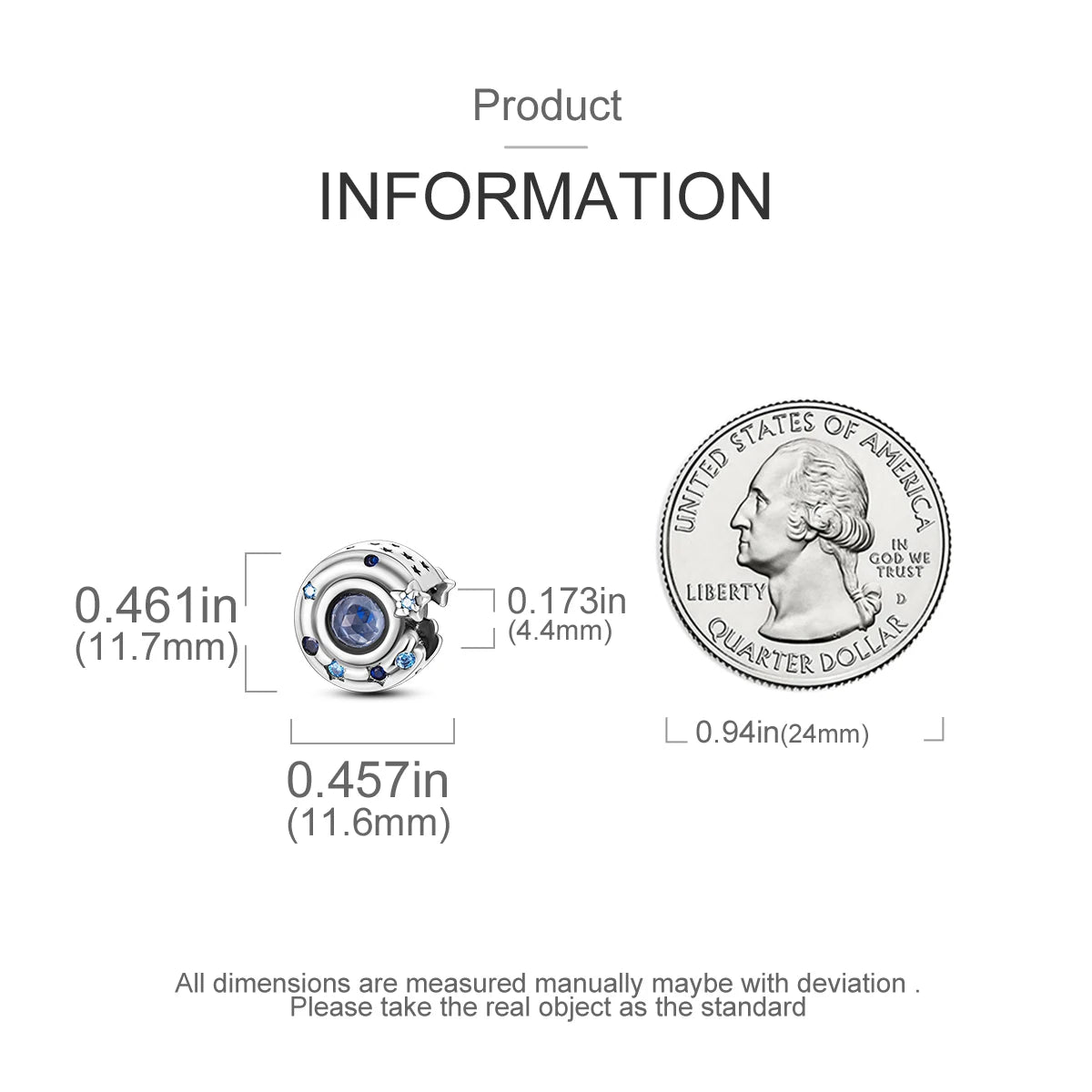 Silver Plated Colorful Glowing Moon & Stars Rainbow Dangle Charms | Fit Original Bracelet & Necklace | Women’s Jewelry Beads