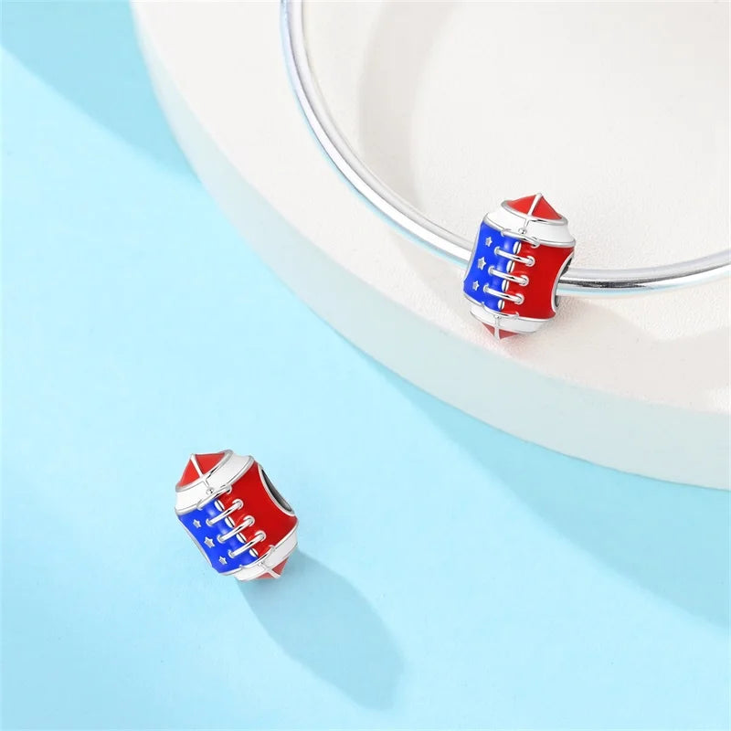 Original 925 Sterling Silver Luminous Lantern & Magic Cat Charm Bead | Glowing Angel Jungle Pendant for Bracelet Jewelry