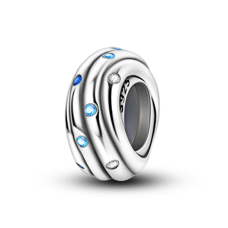 100% 925 Sterling Silver Rainbow Zircon Butterfly & Dragon Charms – DIY Bracelet Beads