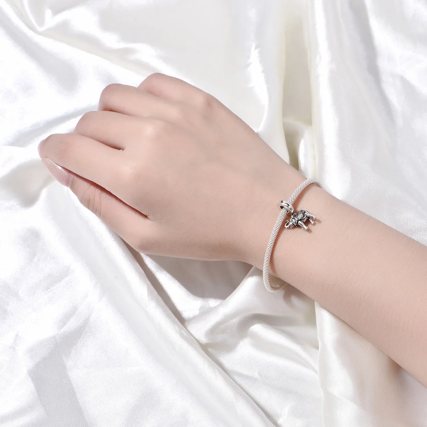 925 Sterling Silver Easter Bunny & Egg Pendants | Bracelet Charms for Women, DIY Jewelry, Party Beads, Exquisite Gift Accessory