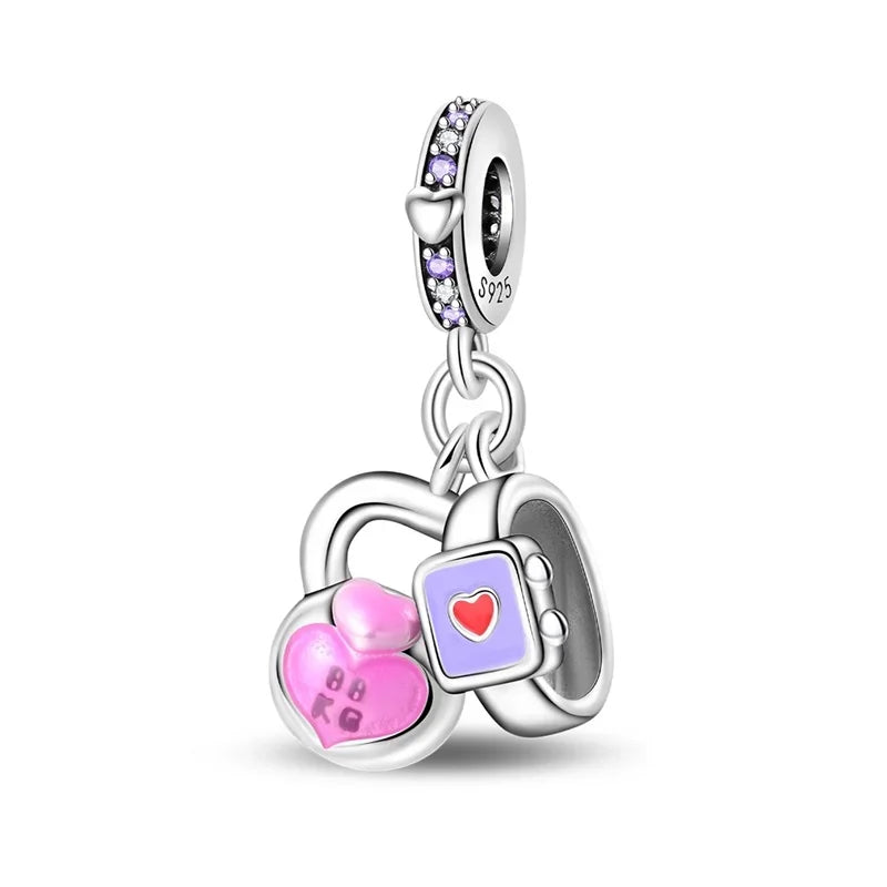 Original 925 Sterling Silver Charms | Bag, Earphone, Magic Cube, Watch & Games Console Beads for Bracelets & Necklaces
