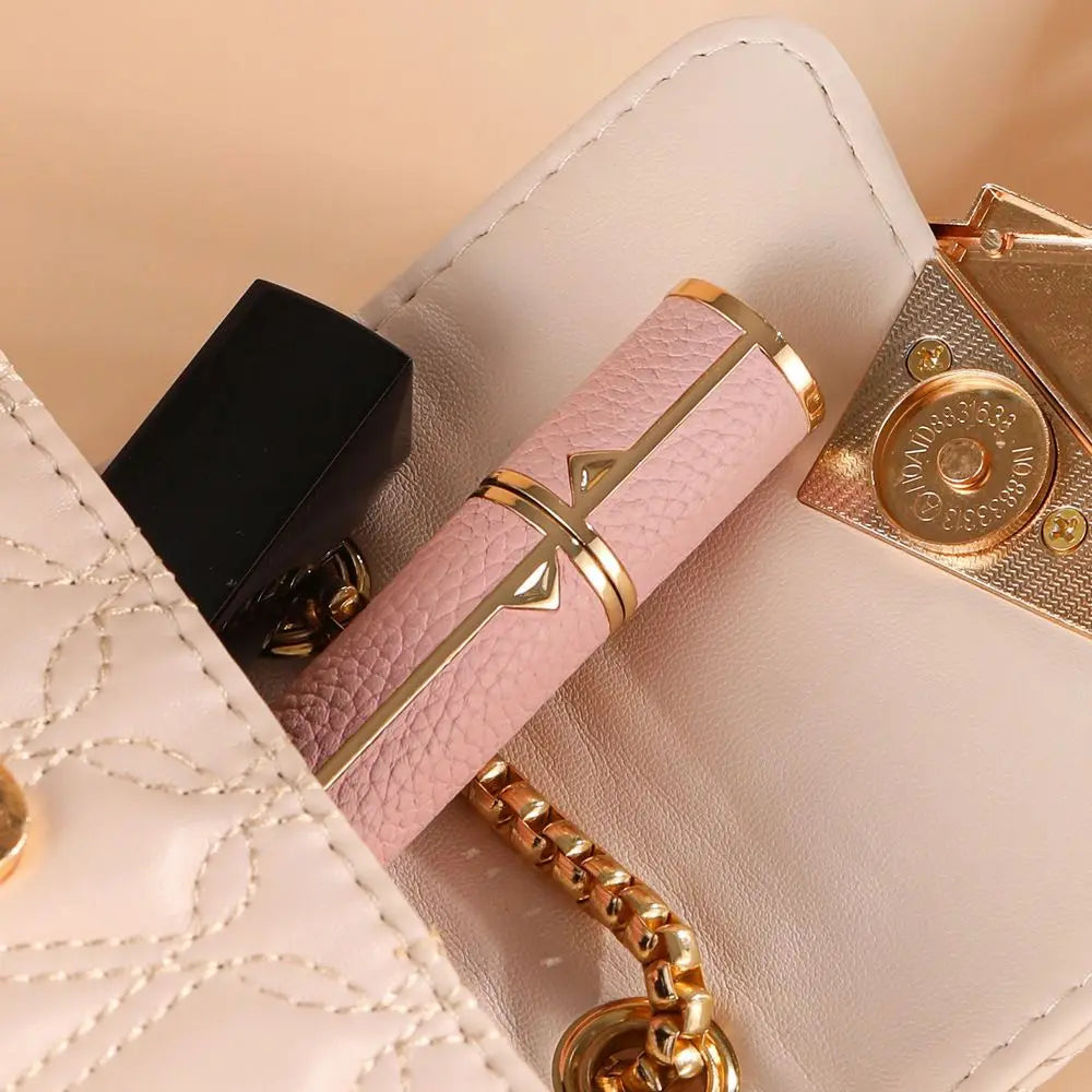5ML PU Lychee Perfume Bottle – Refillable Bottom-Fill Atomizer | Travel Ultrafine Mist Fragrance Container