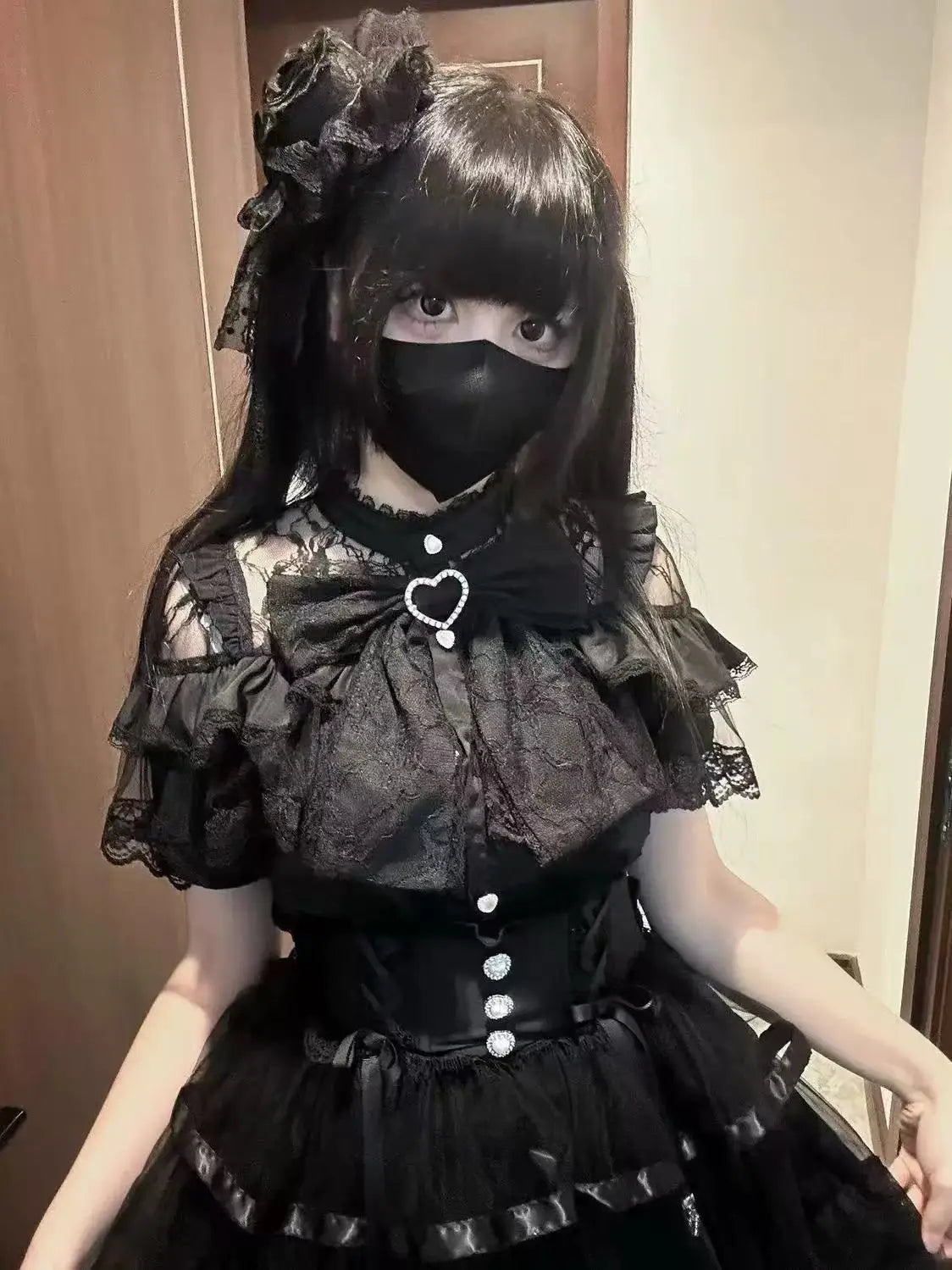 2025 Japanese Kawaii Lolita Lace Blouse | Harajuku Sweet JK Bow Top | Autumn Lightweight Patchwork Shirt for Women