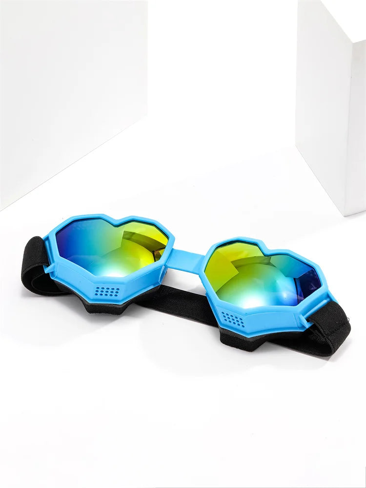 PC Love-Shaped Sunglasses – Windproof & UV-Proof Ski Goggles | Trendy Heart-Shaped Glasses