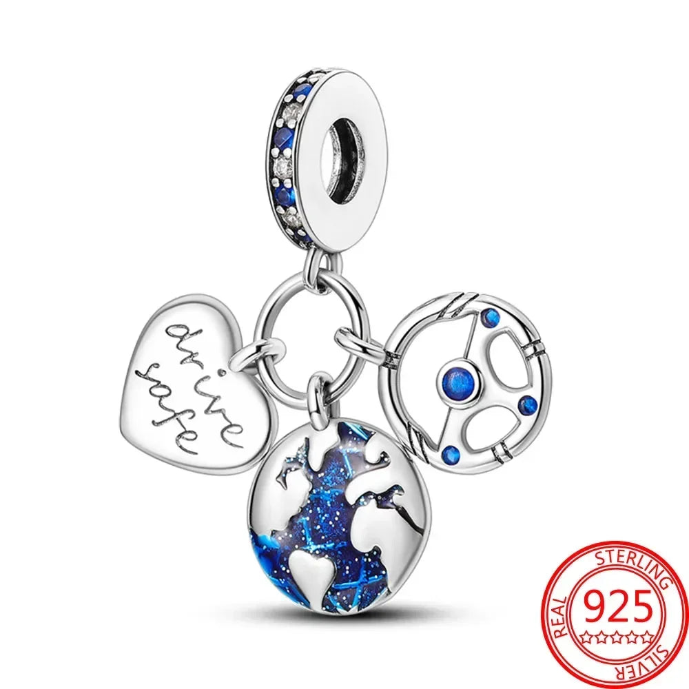 2025 Hot Sale 925 Sterling Silver CZ Pave Mother’s Embrace Dangle Charm | Fit Original Pandora Bracelet DIY Jewelry