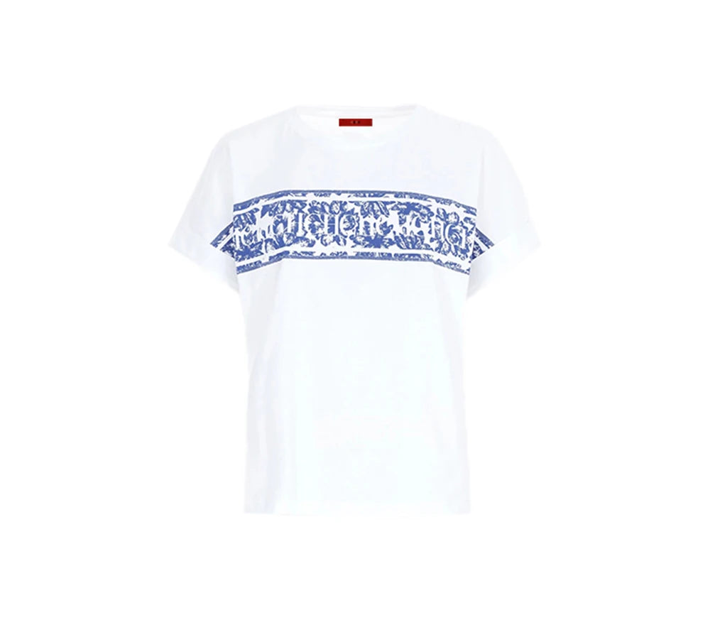 Women’s Luxury Brand Cotton T-Shirt | Summer Short Sleeve O-Neck Tee | Letter Printed Classic Top