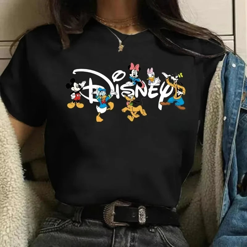 Cute Letter Print Women’s T-Shirt | Y2K Trendy Casual Short Sleeve Summer Top for Girls