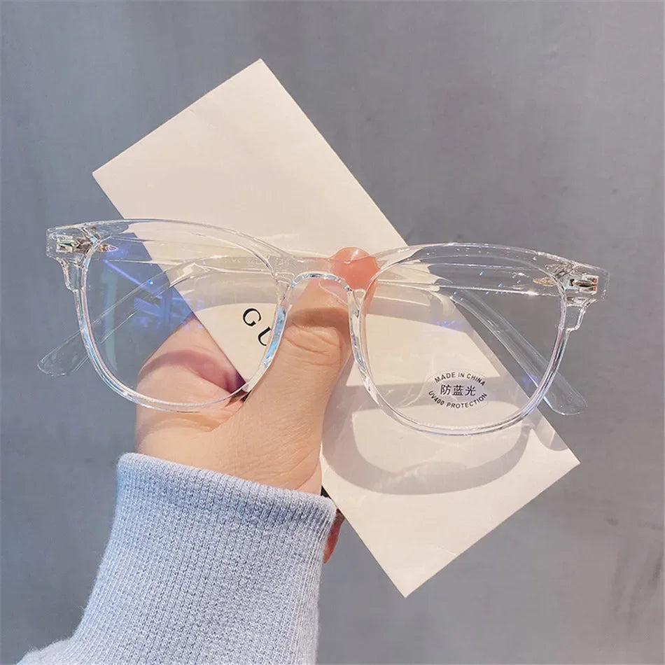 Classic Transparent Computer Glasses Frame – Unisex Anti Blue Light Blocking Glasses | Optical Lenses for Men & Women