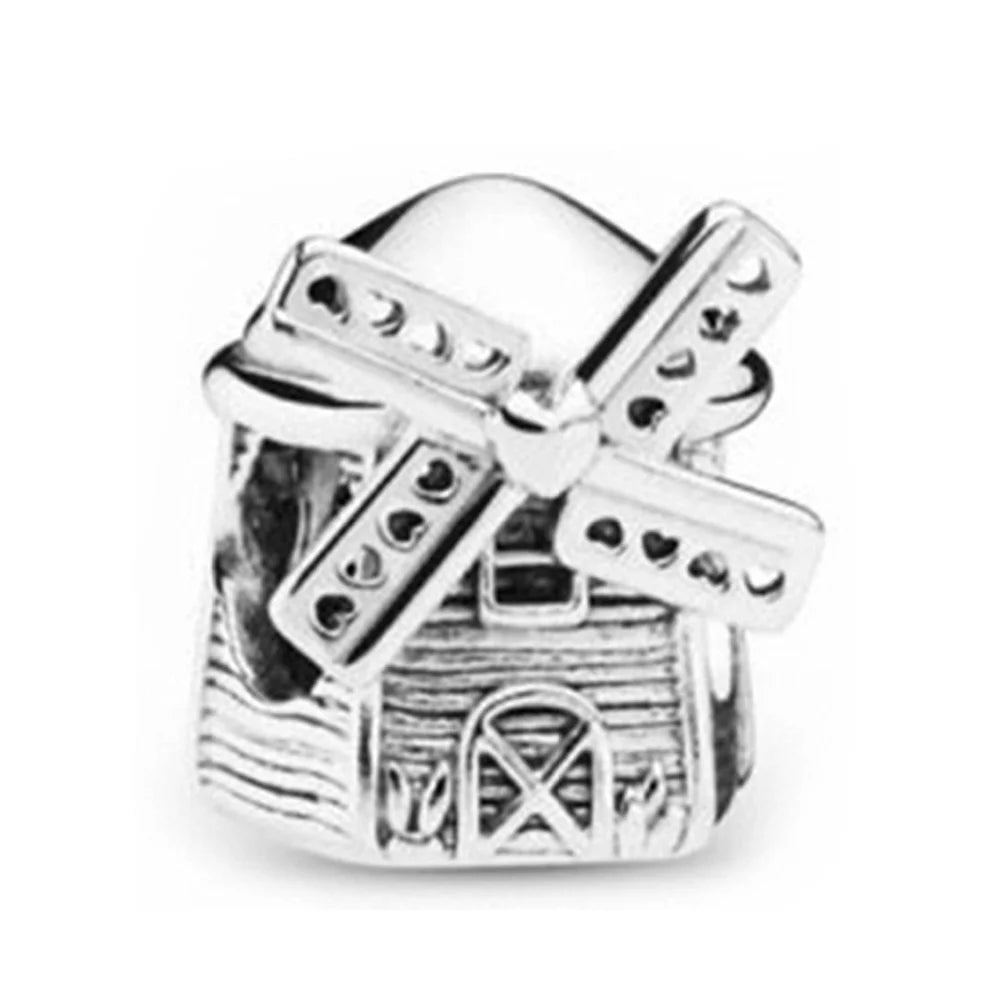 925 Sterling Silver Travel Charms – Japan, Bicycle, Car & Statue of Liberty Beads Fit Pandora Bracelet DIY Women’s Jewelry Gift