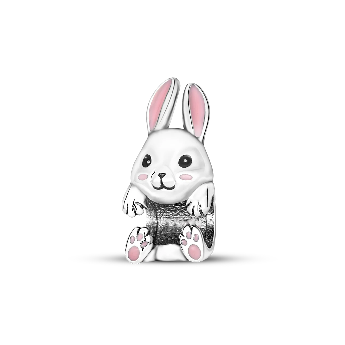 925 Sterling Silver Easter Bunny & Egg Pendants | Bracelet Charms for Women, DIY Jewelry, Party Beads, Exquisite Gift Accessory