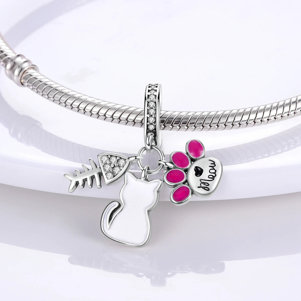S925 Silver Heart Love Mom Infinity Charm | Dangle Bead Fit Bracelet Jewelry Mother’s Day Gift