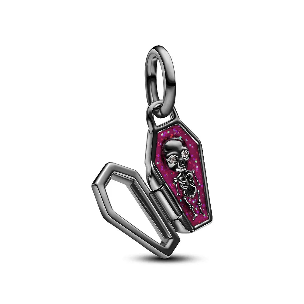 Halloween 925 Sterling Silver Luminous Pumpkin Witch Charm | Skeleton, Mummy & Candy Bead for DIY Bracelet Jewelry Gift