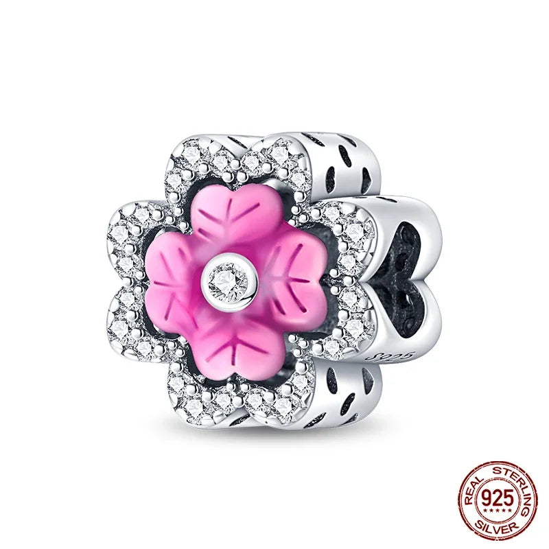 Fashion 925 Sterling Silver Colorful Butterfly Dragonfly Hummingbird Charms – Spring Series Beads Fit 925 DIY Bracelet