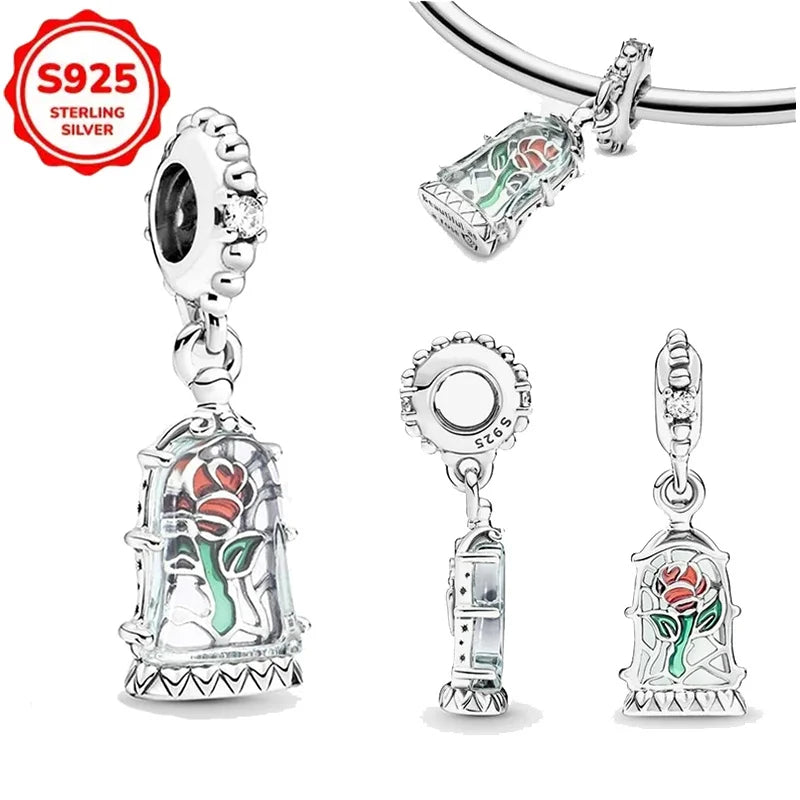 New Disney 925 Sterling Silver Cheshire Cat & Dumbo Charms – Original Bracelet Beads DIY Pendant Halloween Jewelry Gift
