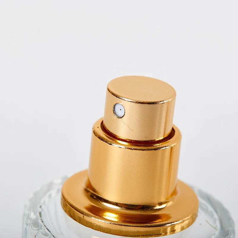 30/50ML Perfume Glass Spray Bottle – Portable Clear Refillable Cosmetic Atomizer | High-Capacity Empty Bottle