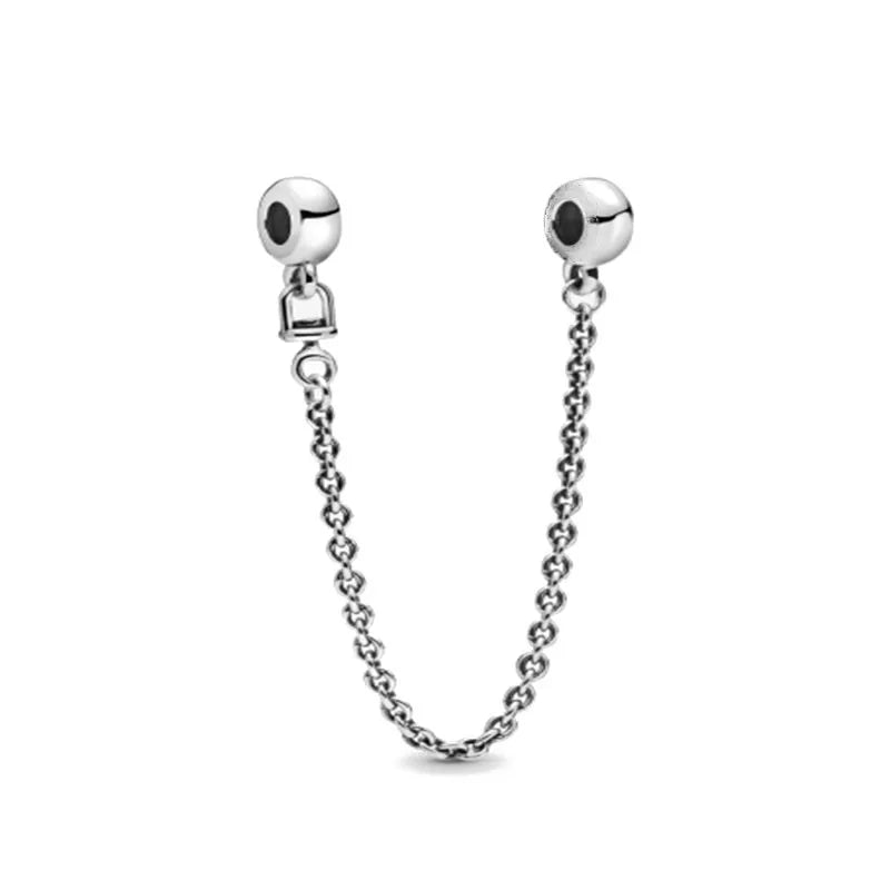 925 Sterling Silver Butterfly, Moon & Life Tree Safety Chain | Fits Original Bracelet DIY Jewelry Accessory