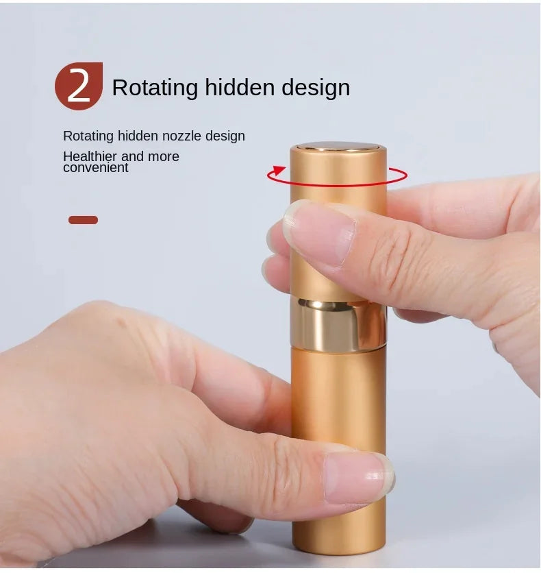 8ML Aluminum Refillable Perfume Bottle – Portable Empty Cosmetic Spray Atomizer | Travel Mini Spray Bottle