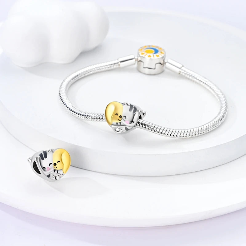 Cat Collection 925 Sterling Silver Charms Bead | Persian Bell & Multifarious Cat Dangle Fit Pandora Bracelet Necklace DIY Jewelry