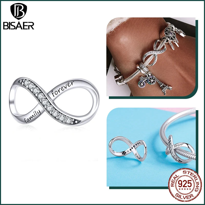 BISAER 925 Sterling Silver Dog Charm | Cute Dachshund Pet Bead Pendant for Women’s DIY Bracelet Jewelry