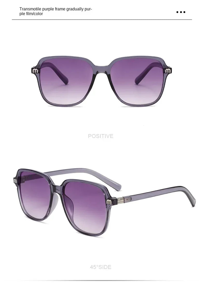 NEW Brand Sunglasses – Women’s Square Classic Large Frame & Men’s Rectangular Retro Sun Glasses | Letter Design UV400