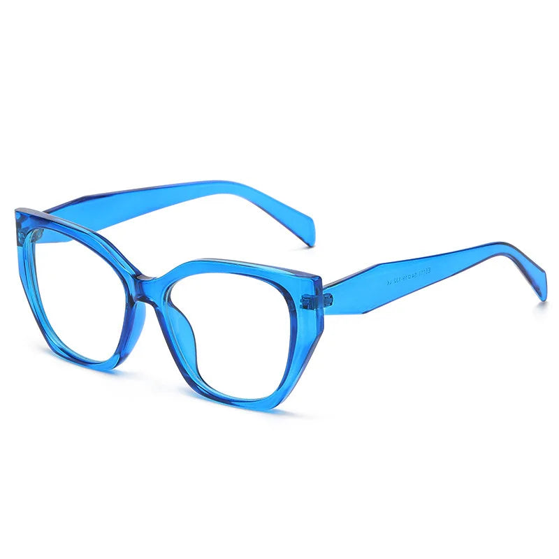 Luxury Cat Eye Myopia Glasses 👓 Tortoiseshell Oversize Anti-Blue Light